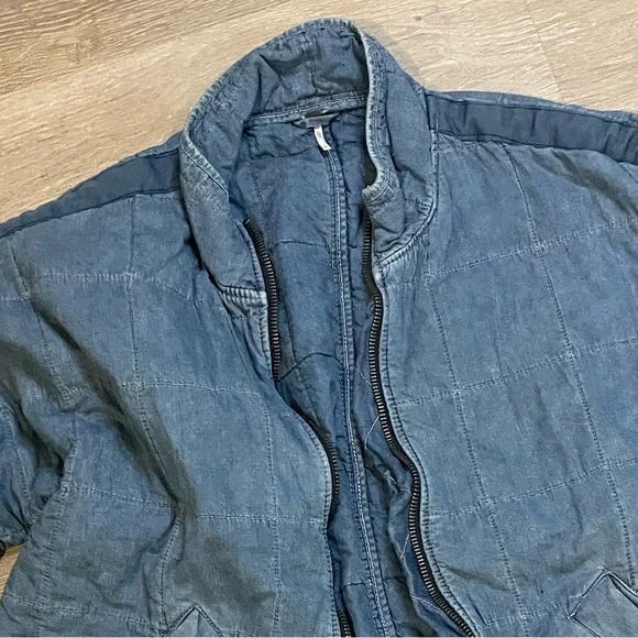 FREE PEOPLE DOLMAN QUILTED KNIT JACKET - Picture 3 of 3